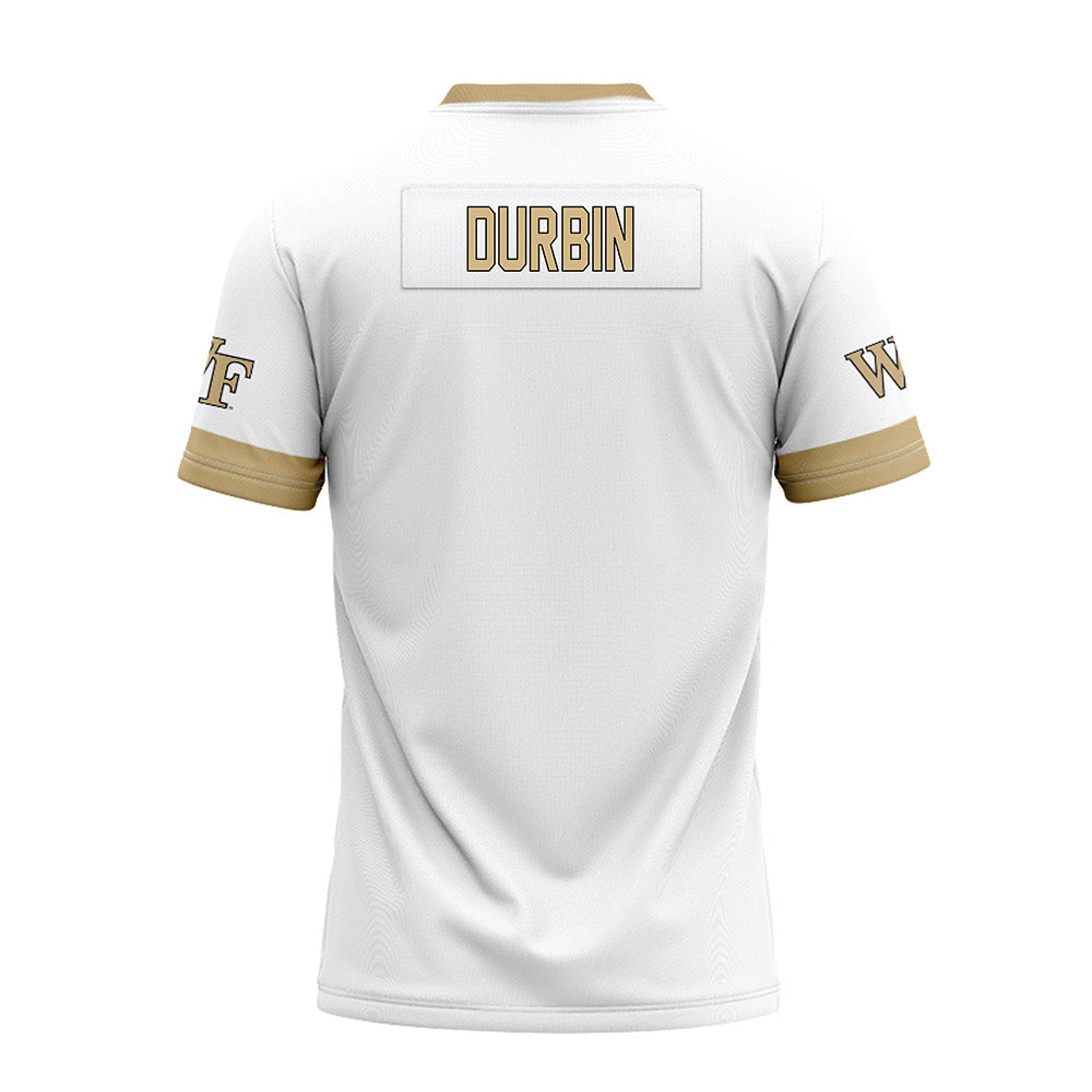 Wake Forest - NCAA Football : Dylan Durbin - White Premium Football Jersey-1