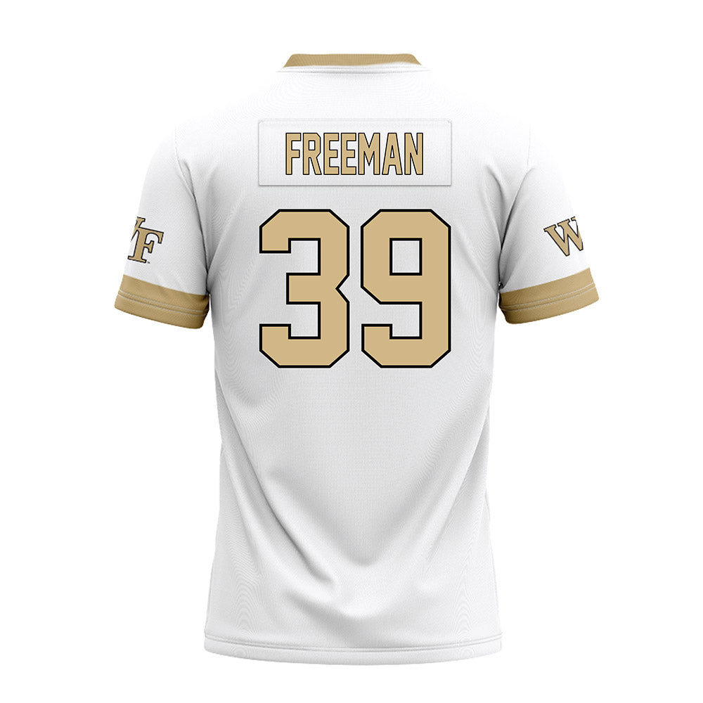 Wake Forest - NCAA Football : Wyatt Freeman - White Premium Football Jersey-1