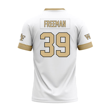 Wake Forest - NCAA Football : Wyatt Freeman - White Premium Football Jersey-1