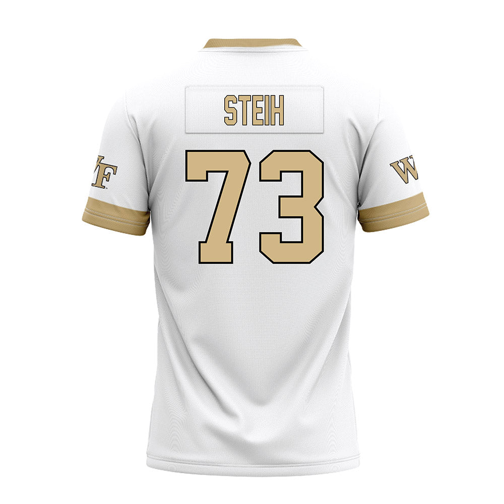 Wake Forest - NCAA Football : George Steih - White Premium Football Jersey-1