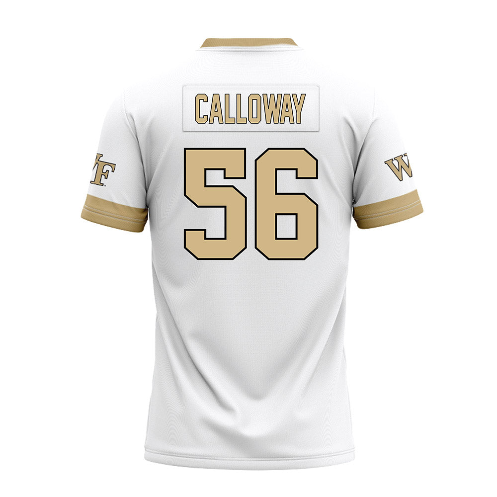 Wake Forest - NCAA Football : Ethan Calloway - White Premium Football Jersey-1