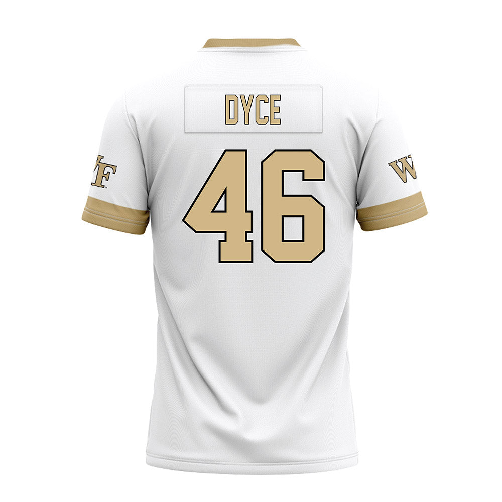 Wake Forest - NCAA Football : Deuce Dyce - White Premium Football Jersey-1