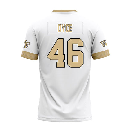 Wake Forest - NCAA Football : Deuce Dyce - White Premium Football Jersey-1