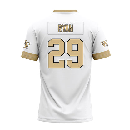 Wake Forest - NCAA Football : Jake Ryan - White Premium Football Jersey-1