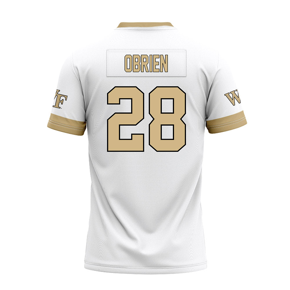 Wake Forest - NCAA Football : Hugh OBrien - White Premium Football Jersey-1