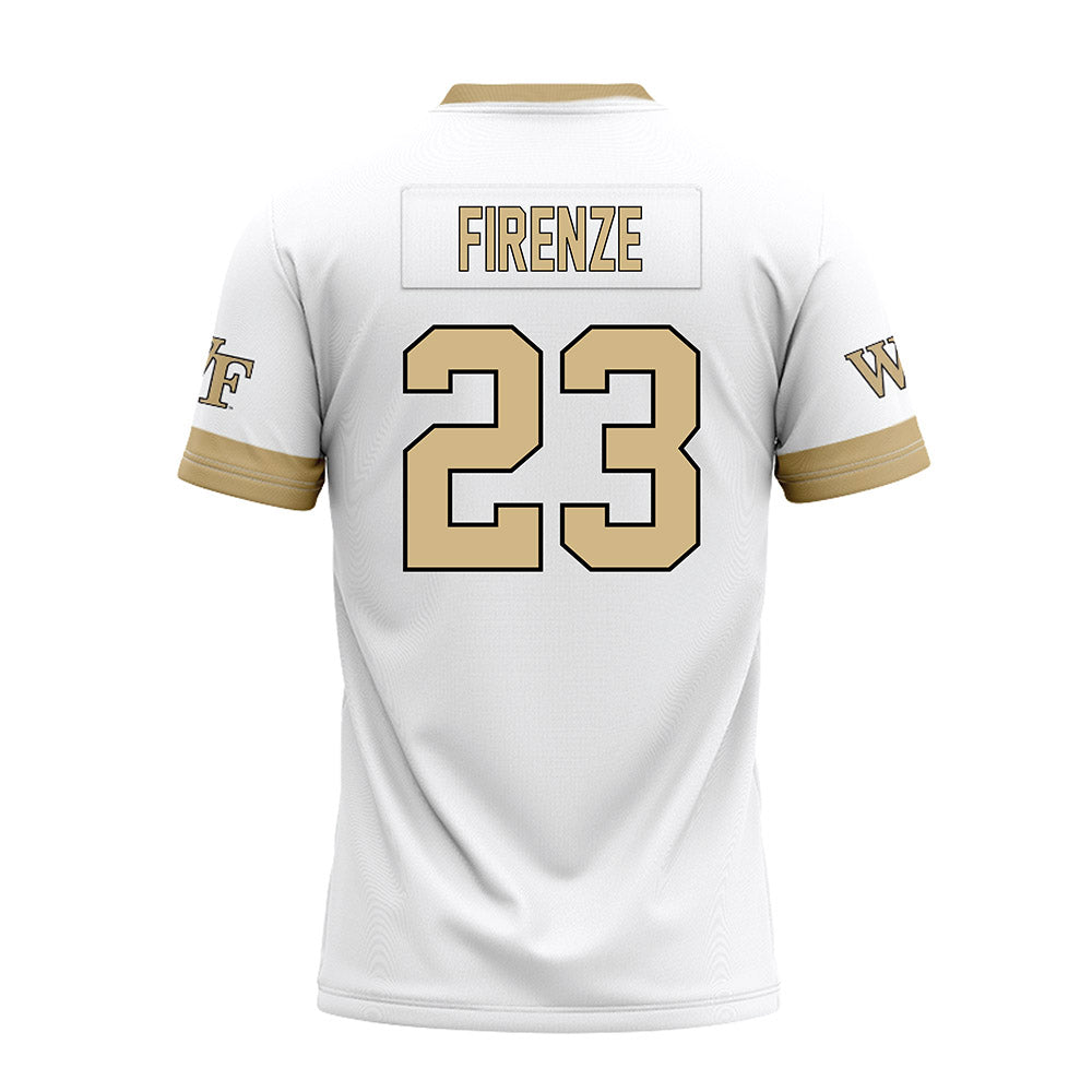 Wake Forest - NCAA Football : Vincent Firenze - White Premium Football Jersey-1