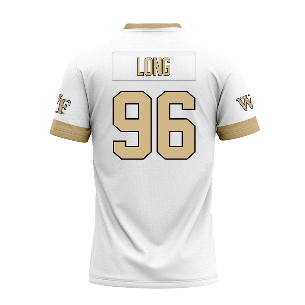 Wake Forest - NCAA Football : Cooper Long - White Premium Football Jersey-1