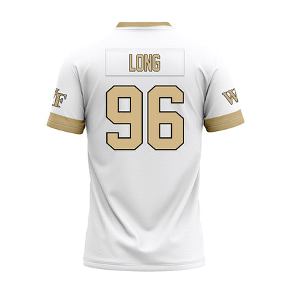 Wake Forest - NCAA Football : Cooper Long - White Premium Football Jersey-1