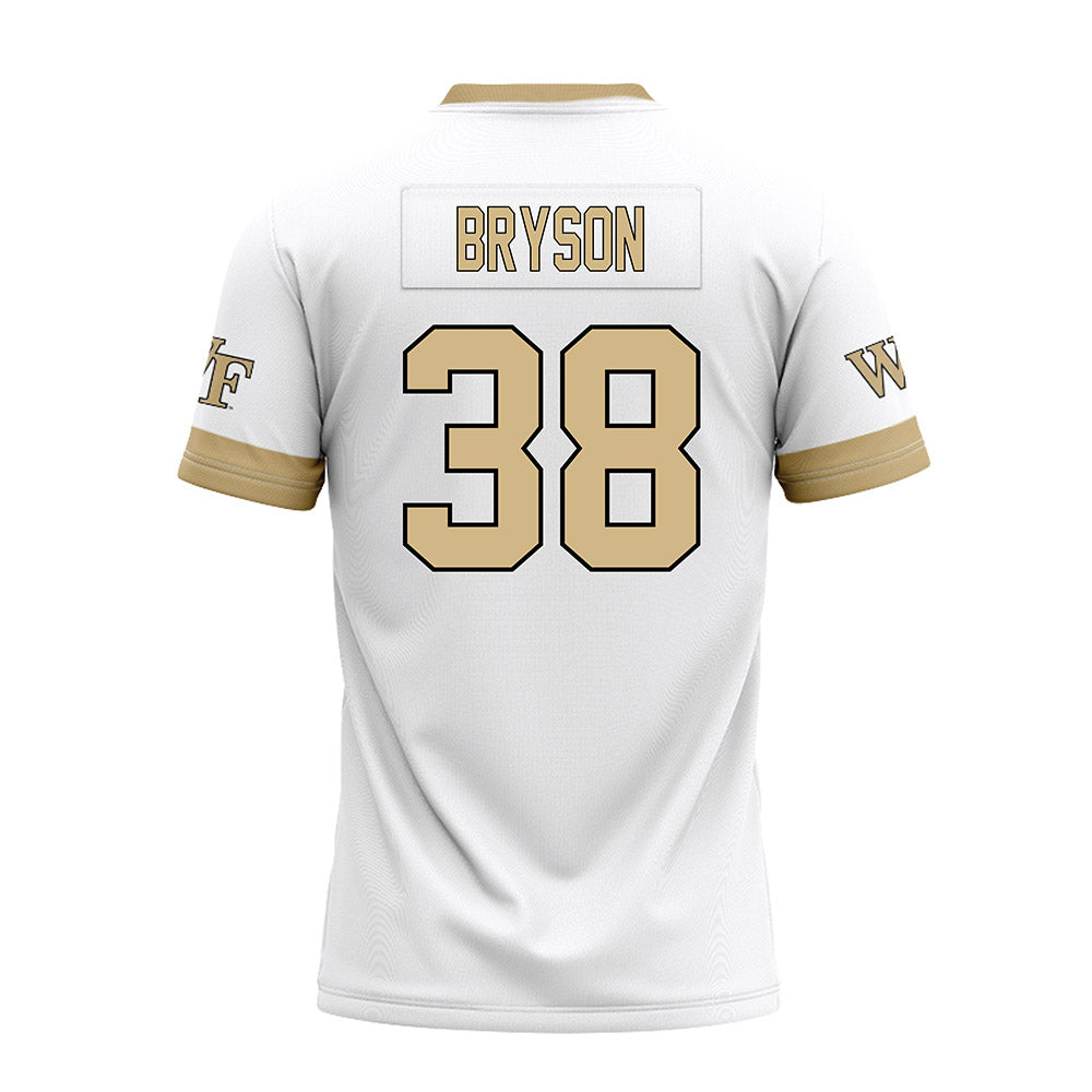 Wake Forest - NCAA Football : Walker Bryson - White Premium Football Jersey-1