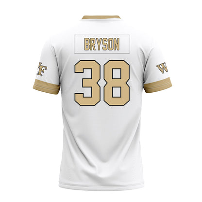 Wake Forest - NCAA Football : Walker Bryson - White Premium Football Jersey-1