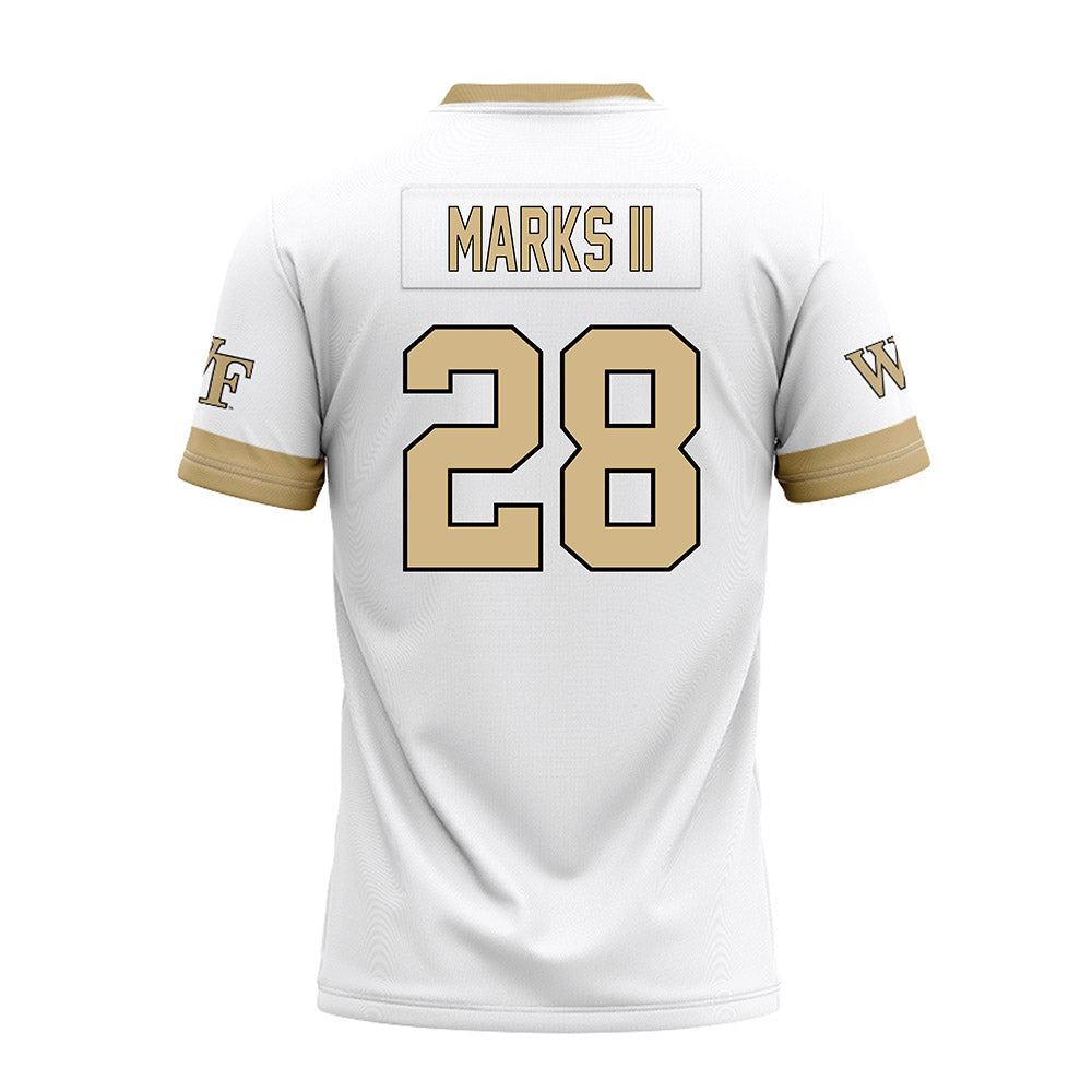 Wake Forest - NCAA Football : Aj Marks II - White Premium Football Jersey-1