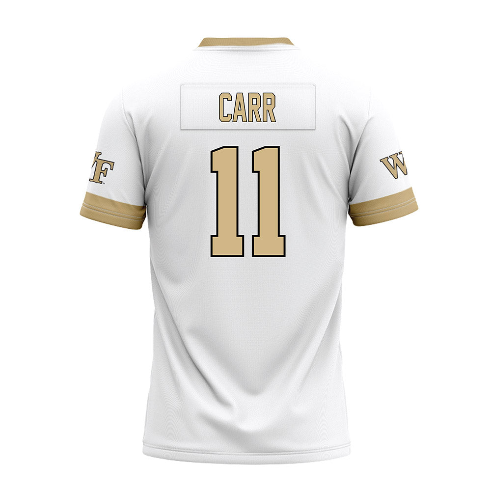 Wake Forest - NCAA Football : Ny Carr - White Premium Football Jersey-1