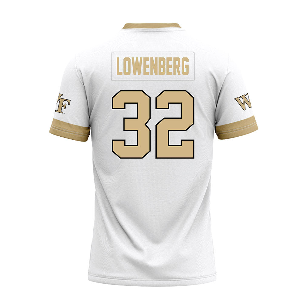 Wake Forest - NCAA Football : Joel Lowenberg - White Premium Football Jersey-1