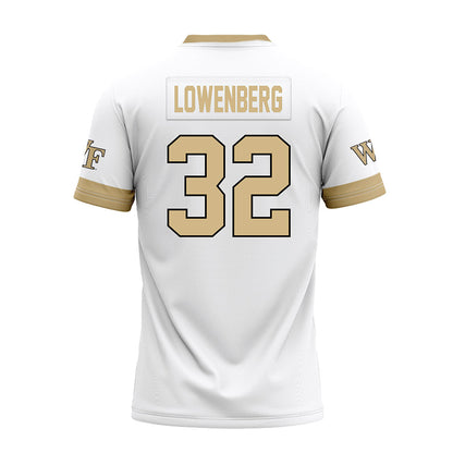 Wake Forest - NCAA Football : Joel Lowenberg - White Premium Football Jersey-1