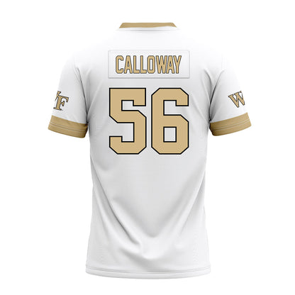Wake Forest - NCAA Football : Ethan Calloway - White Premium Football Jersey-1