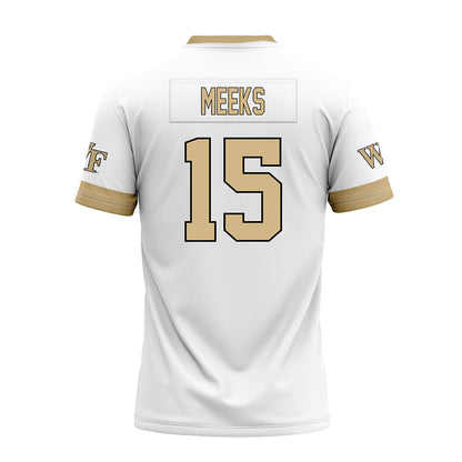 Wake Forest - NCAA Football : Antonio Meeks - White Premium Football Jersey-1