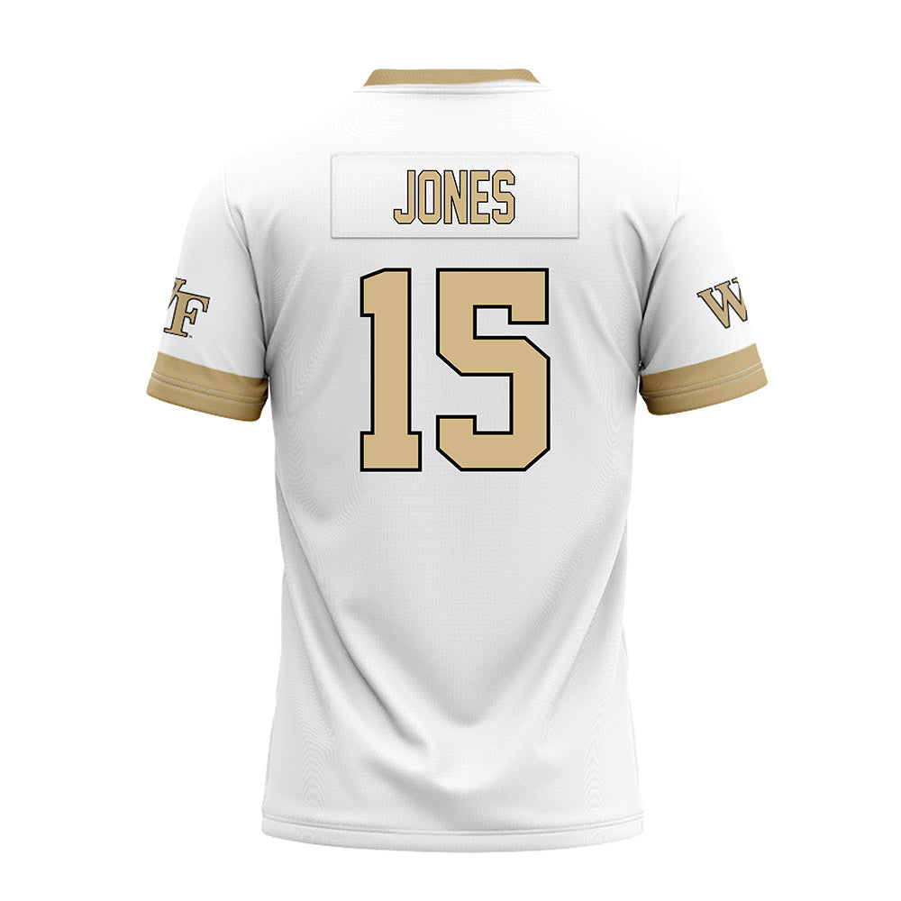 Wake Forest - NCAA Football : Gannon Jones - White Premium Football Jersey-1