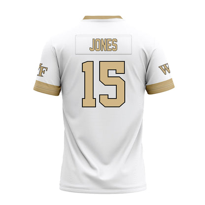 Wake Forest - NCAA Football : Gannon Jones - White Premium Football Jersey-1