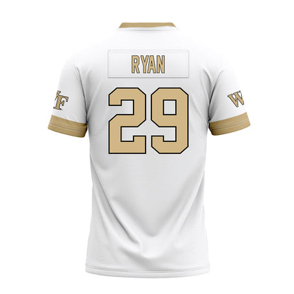 Wake Forest - NCAA Football : Jake Ryan - White Premium Football Jersey-1