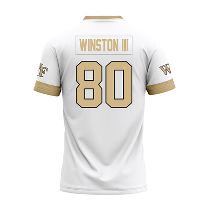 Wake Forest - NCAA Football : Braxton Winston III - White Premium Football Jersey-1