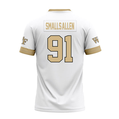Wake Forest - NCAA Football : Lucas Smalls-Allen - White Premium Football Jersey-1