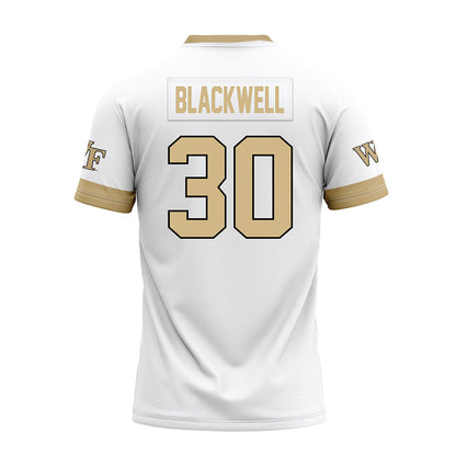 Wake Forest - NCAA Football : Jerron Blackwell - White Premium Football Jersey-1