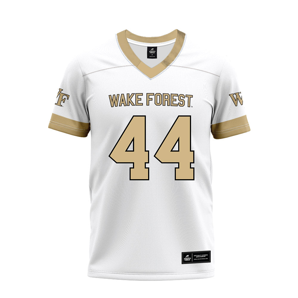 Wake Forest - NCAA Football : Monroe Partin - White Premium Football Jersey-0