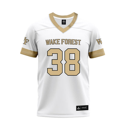 Wake Forest - NCAA Football : Walker Bryson - White Premium Football Jersey-0