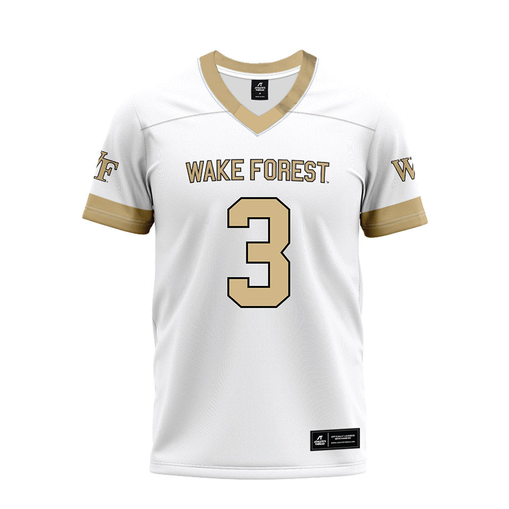 Wake Forest - NCAA Football : Bernard Causey - White Premium Football Jersey-0