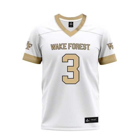 Wake Forest - NCAA Football : Bernard Causey - White Premium Football Jersey-0