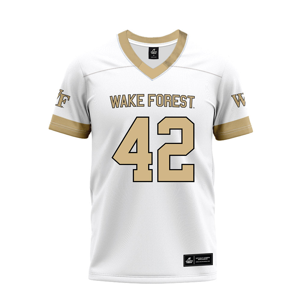 Wake Forest - NCAA Football : Isaac Nelson - White Premium Football Jersey-0