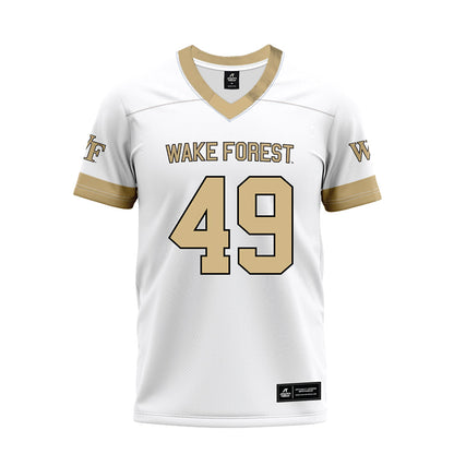 Wake Forest - NCAA Football : Eric Williams - White Premium Football Jersey-0