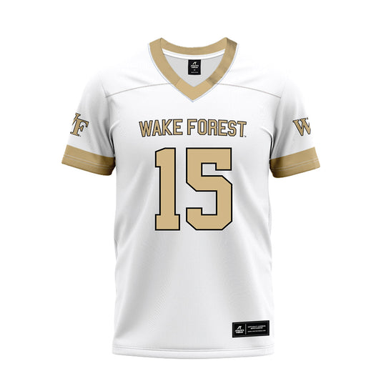 Wake Forest - NCAA Football : Gannon Jones - White Premium Football Jersey-0