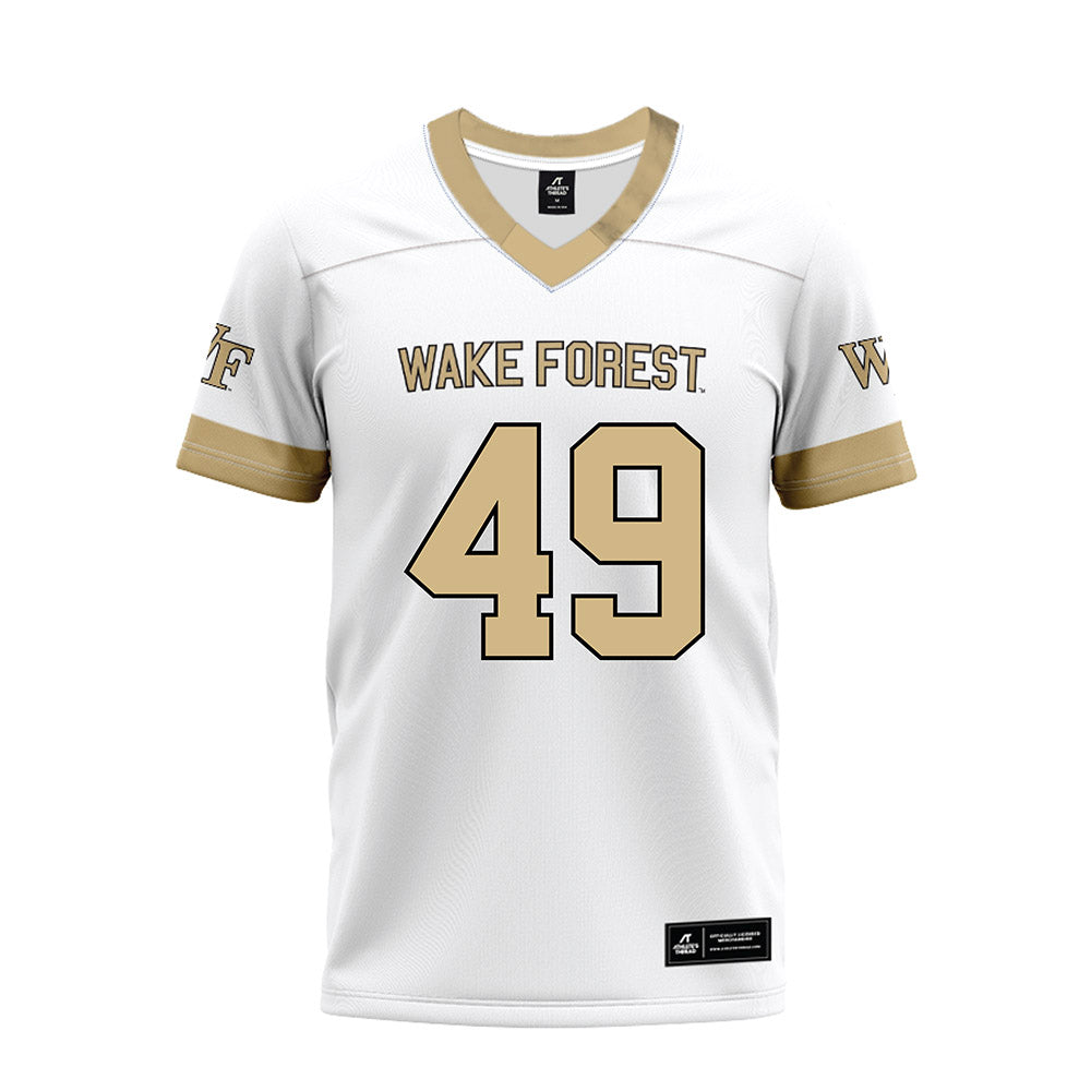 Wake Forest - NCAA Football : Eli Gilmour - White Premium Football Jersey-0
