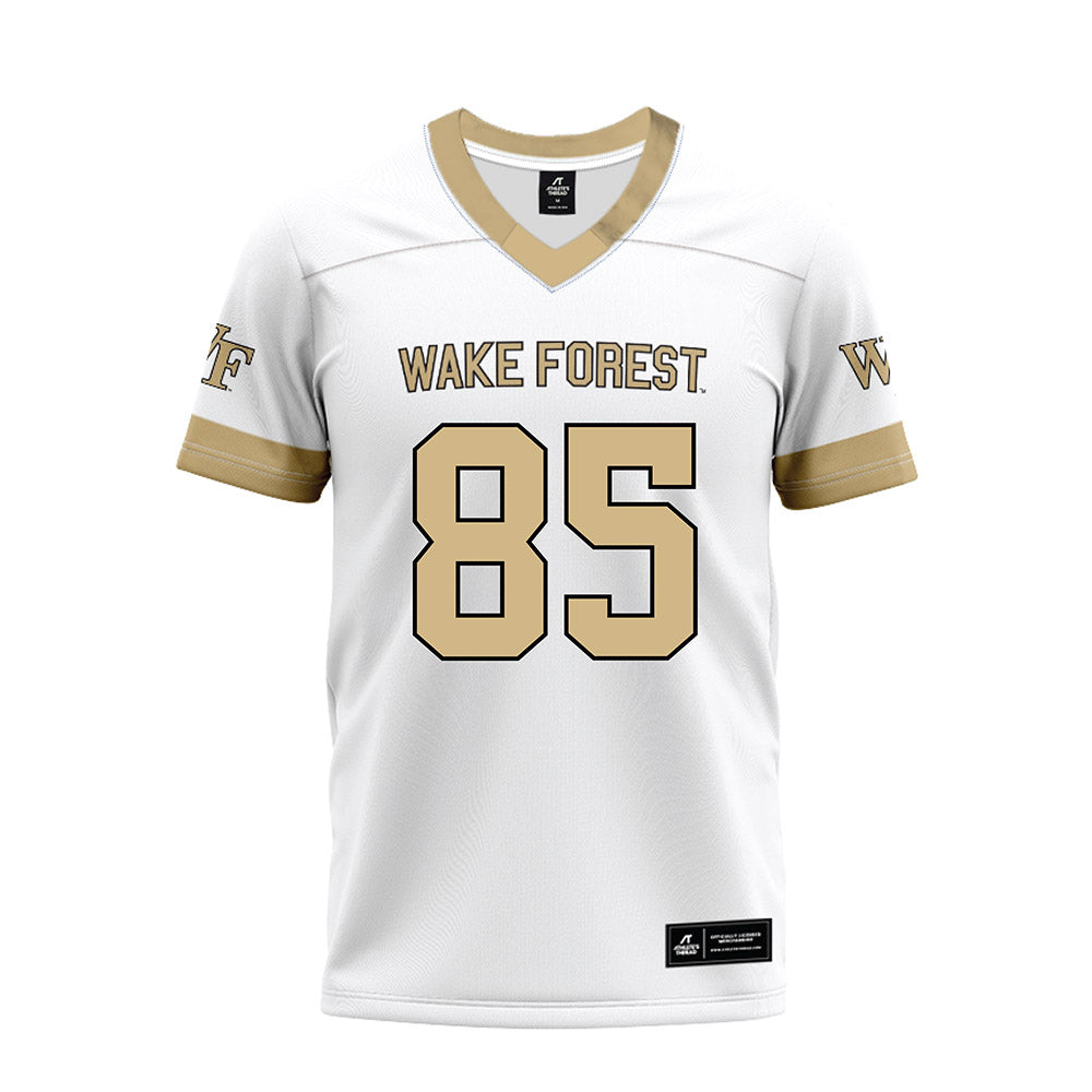 Wake Forest - NCAA Football : Will Loerzel - White Premium Football Jersey-0