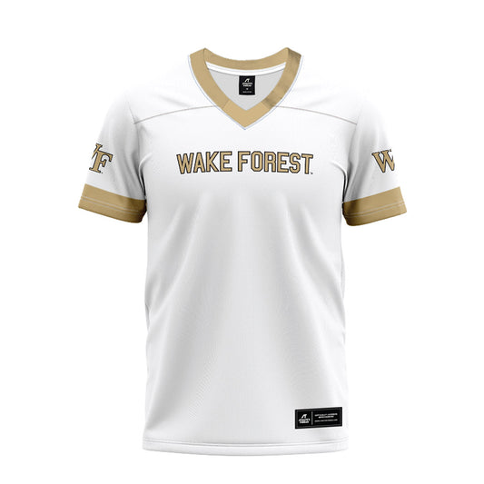Wake Forest - NCAA Football : Kyndall McCaleb - White Premium Football Jersey-0