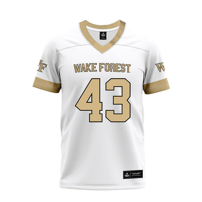 Wake Forest - NCAA Football : Frank Cusano - White Premium Football Jersey-0