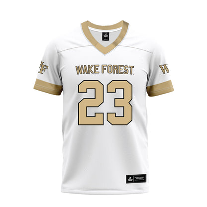 Wake Forest - NCAA Football : Vincent Firenze - White Premium Football Jersey-0