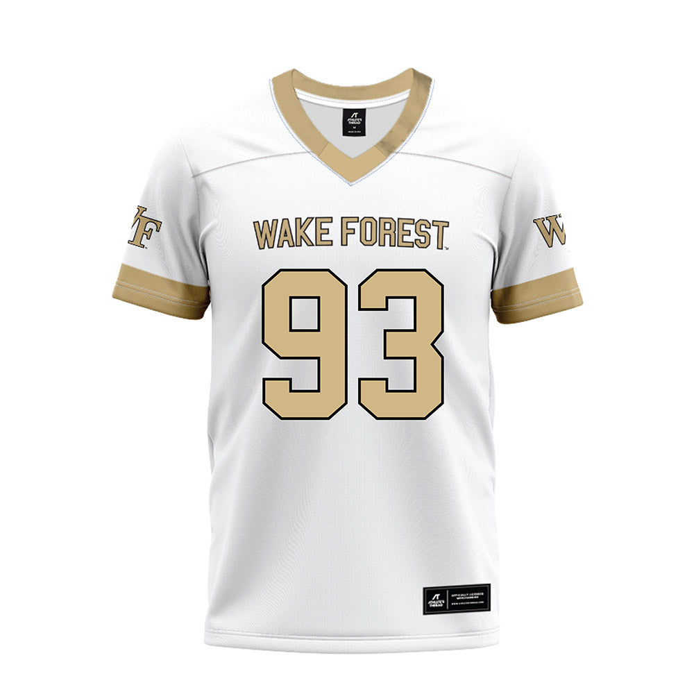 Wake Forest - NCAA Football : Cade Holles - White Premium Football Jersey-0