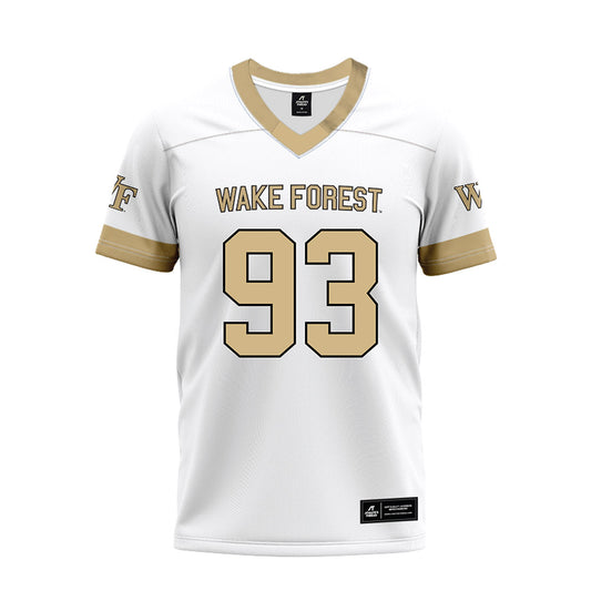 Wake Forest - NCAA Football : Cade Holles - White Premium Football Jersey-0