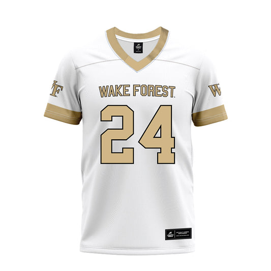 Wake Forest - NCAA Football : Sawyer Seidl - White Premium Football Jersey-0