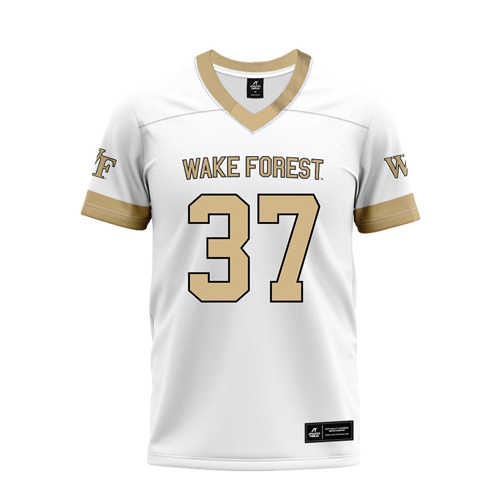 Wake Forest - NCAA Football : Larry Warren - White Premium Football Jersey-0