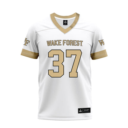 Wake Forest - NCAA Football : Larry Warren - White Premium Football Jersey-0