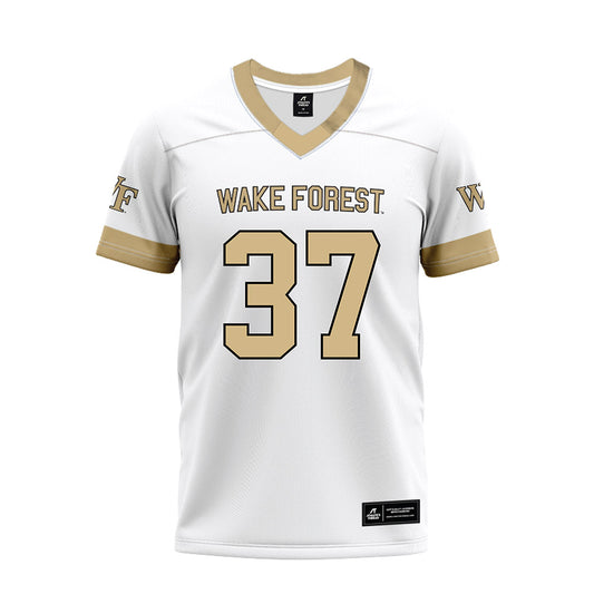 Wake Forest - NCAA Football : Larry Warren - White Premium Football Jersey-0