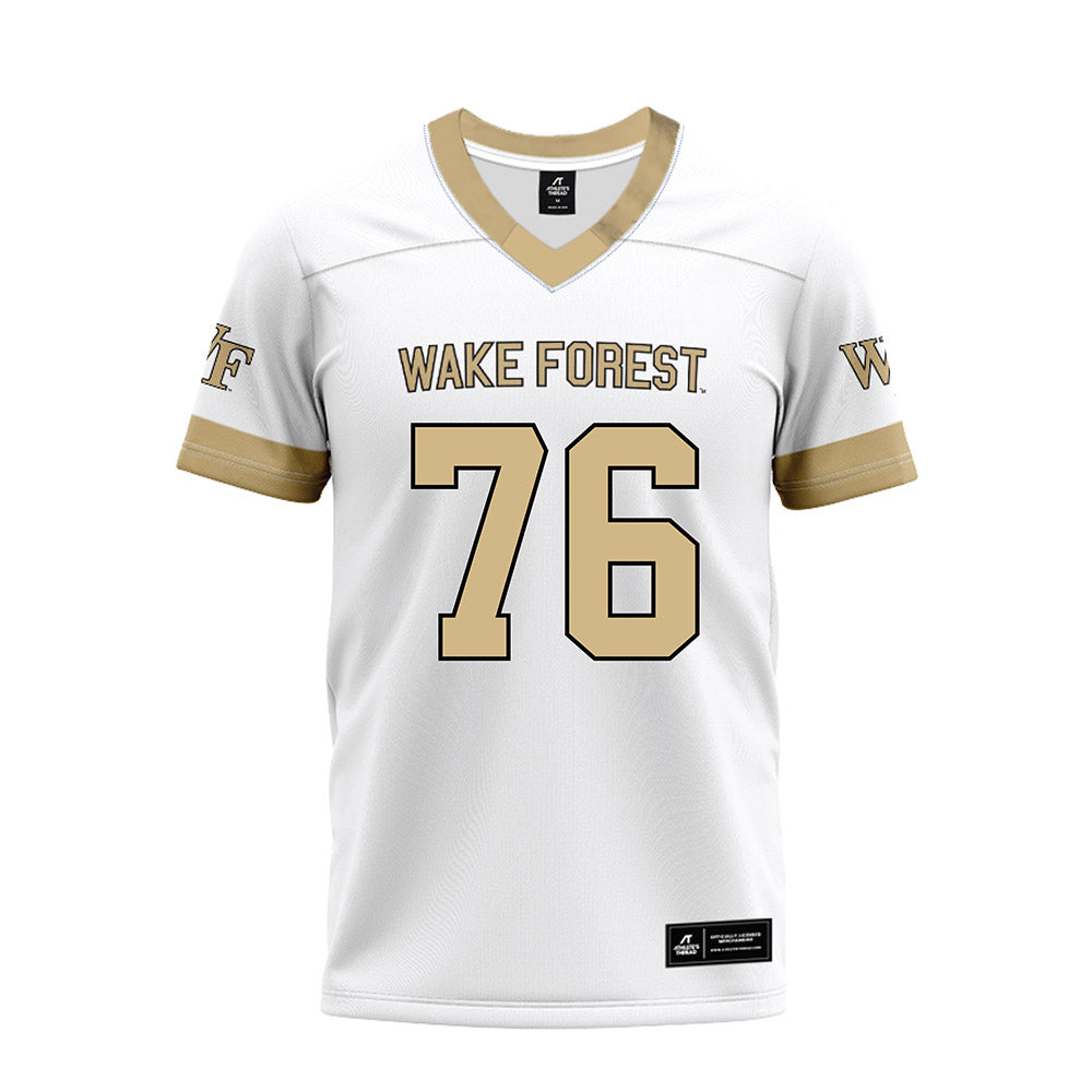 Wake Forest - NCAA Football : Fletcher Turk - White Premium Football Jersey-0