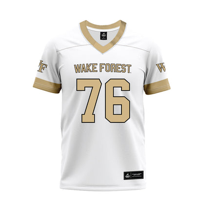 Wake Forest - NCAA Football : Fletcher Turk - White Premium Football Jersey-0
