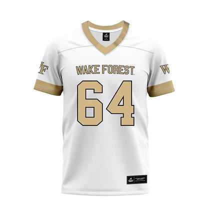 Wake Forest - NCAA Football : Ryan Berger - White Premium Football Jersey-0
