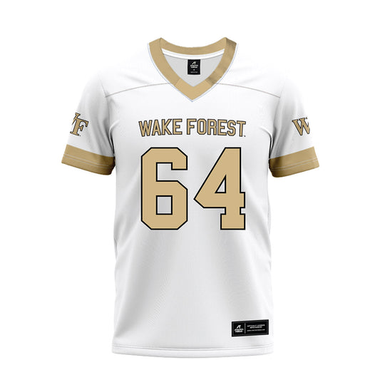 Wake Forest - NCAA Football : Ryan Berger - White Premium Football Jersey-0