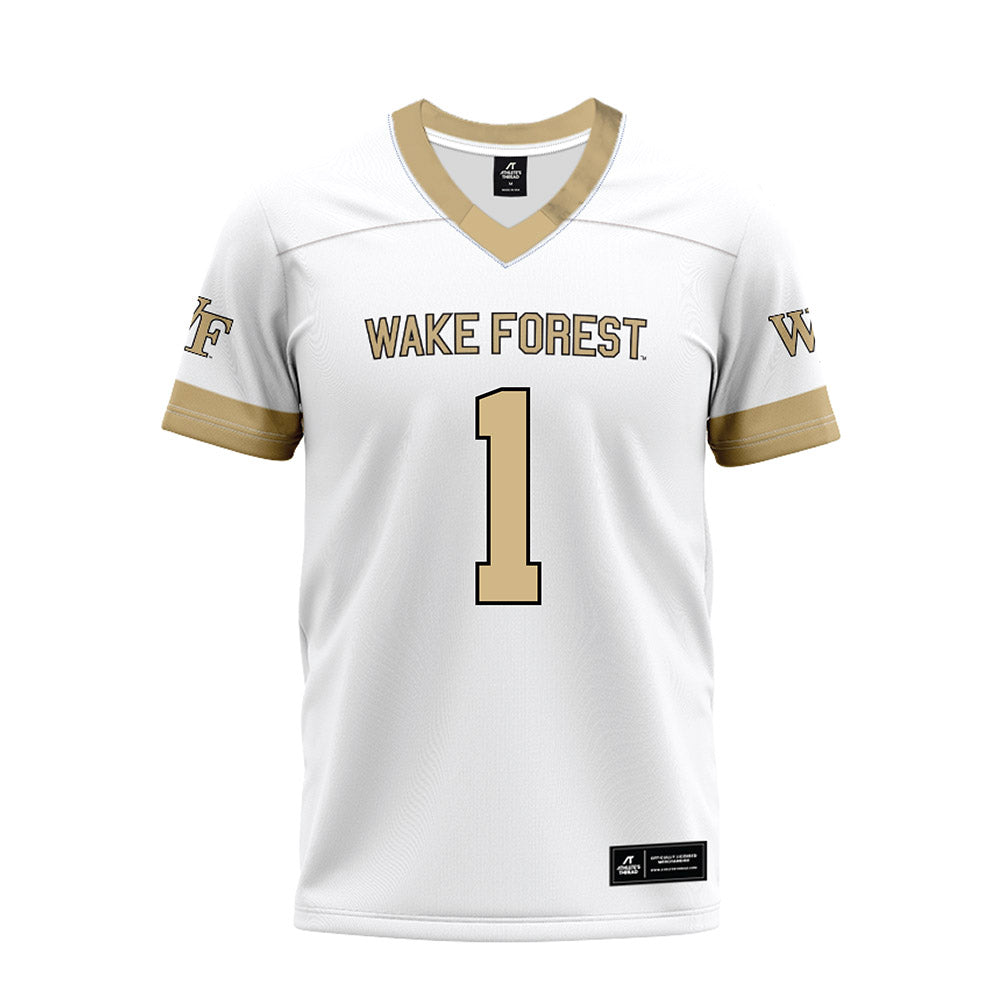 Wake Forest - NCAA Football : Kahnen Daniels - White Premium Football Jersey-0