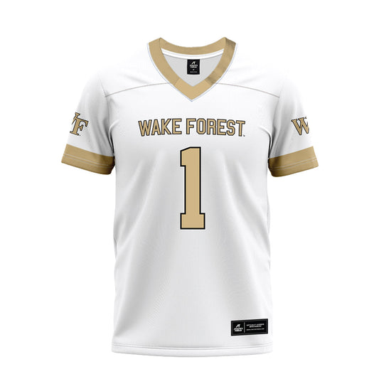 Wake Forest - NCAA Football : Kahnen Daniels - White Premium Football Jersey-0